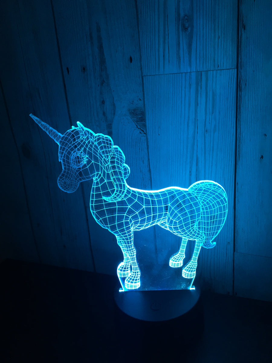 LED light up Unicorn display 9 colour options with remote