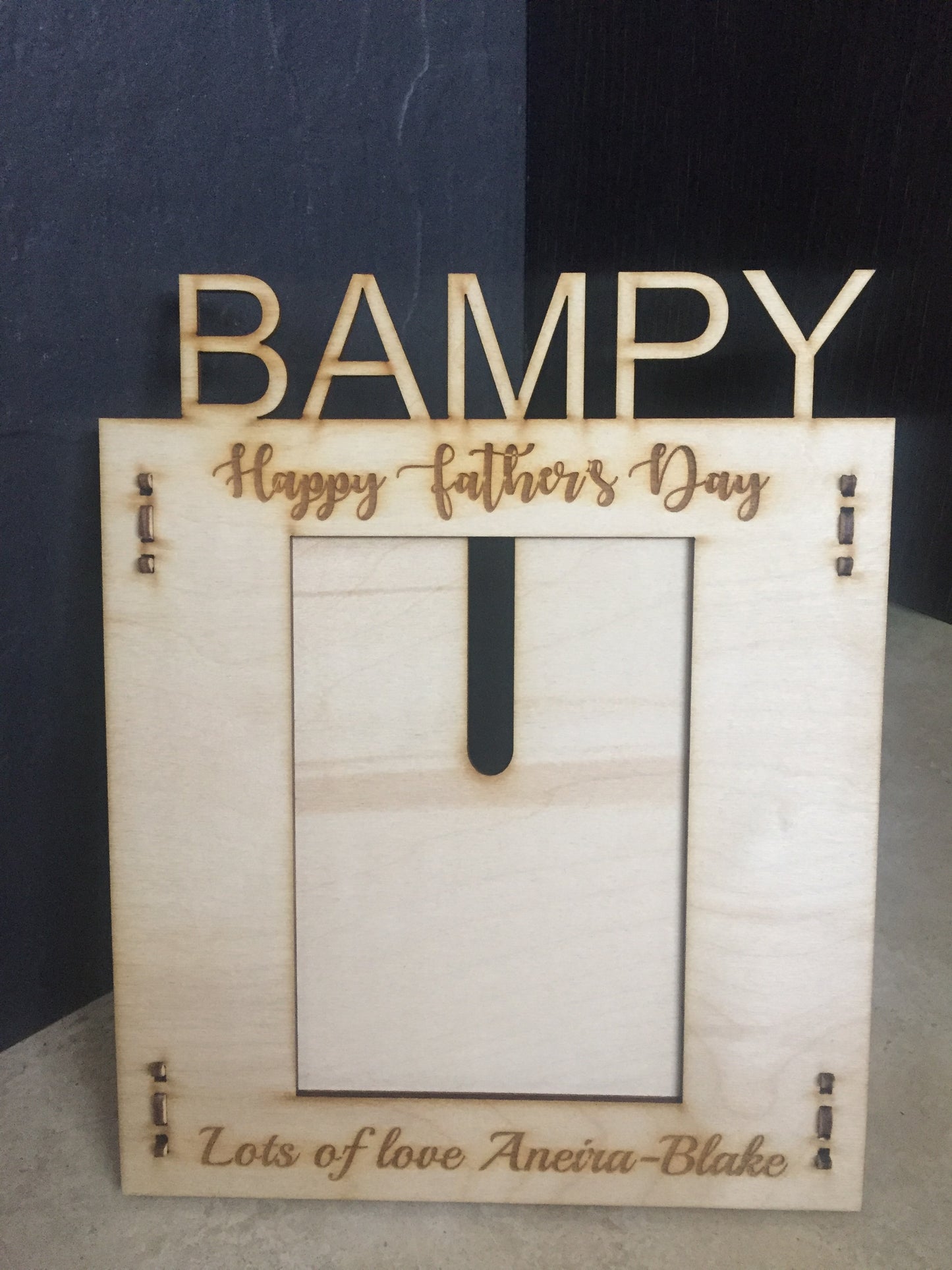 Personalised frame - SINGLE - Laser LLama Designs Ltd