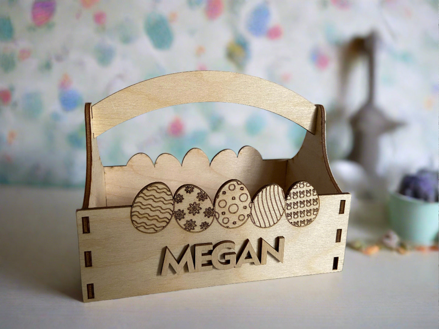 Personalised Easter basket - Laser LLama Designs Ltd