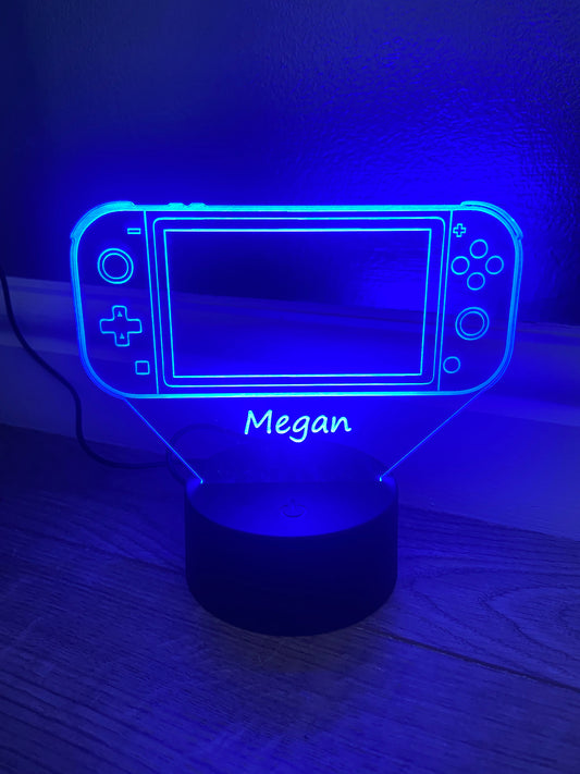 LED light up 3D SWITCH display. 9 Colour options with remote! - Laser LLama Designs Ltd