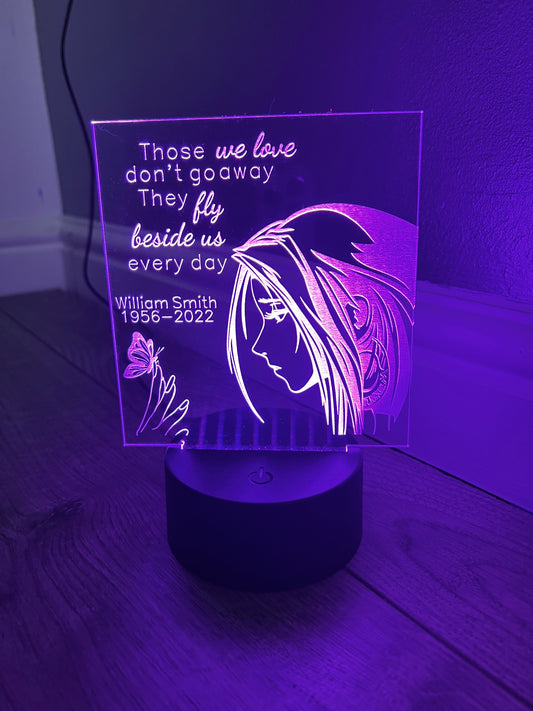 Those we love led light display ,9 Colour options with remote! - Laser LLama Designs Ltd