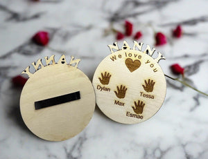 Wooden personalised Fridge magnet “happy Mother’s Day “ - Laser LLama Designs Ltd