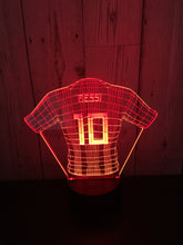 Load image into Gallery viewer, LED light up Football top Messi display- 9 colour options with remote! - Laser LLama Designs Ltd