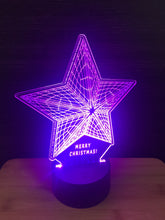 Load image into Gallery viewer, LED light up CHRISTMAS STAR display ,9 Colour options with remote! - Laser LLama Designs Ltd