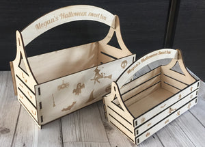 Halloween personalised sweet/treat box - Laser LLama Designs Ltd