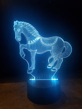 Load image into Gallery viewer, LED light up HORSE display ,9 Colour options with remote! - Laser LLama Designs Ltd