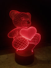 Load image into Gallery viewer, LED light up BEAR display ,9 Colour options with remote! - Laser LLama Designs Ltd