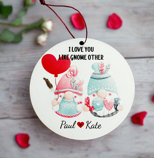 Uv printed beautiful gnome plaque - Laser LLama Designs Ltd