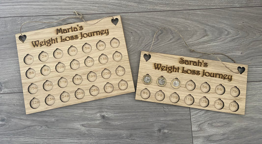 Personalised Weight Loss Chart - Laser LLama Designs Ltd