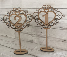 Load image into Gallery viewer, Wedding table numbers - Laser LLama Designs Ltd