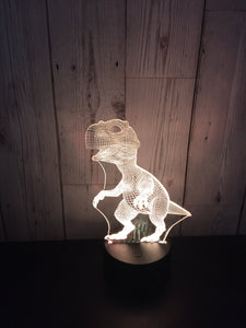 LED light up Dinosaur display- 9 colour options with remote! - Laser LLama Designs Ltd