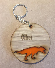 Load image into Gallery viewer, Wooden  personalised bag tags - Laser LLama Designs Ltd