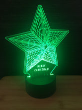 Load image into Gallery viewer, LED light up CHRISTMAS STAR display ,9 Colour options with remote! - Laser LLama Designs Ltd