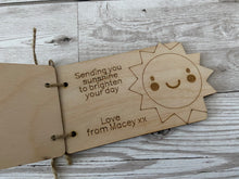 Load image into Gallery viewer, Personalised wooden sunshine card - Laser LLama Designs Ltd