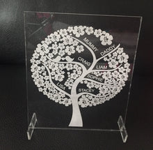 Load image into Gallery viewer, Freestanding acrylic family tree -personalised - Laser LLama Designs Ltd