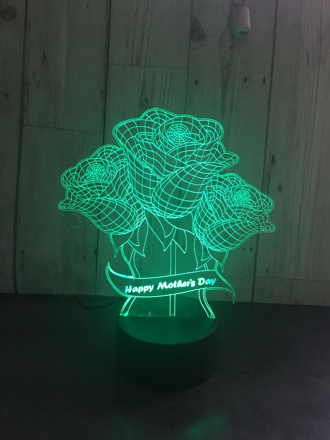 LED light up 3D roses mum, mothers day  display. 9 Colour options with remote! - Laser LLama Designs Ltd
