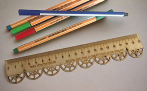 Personalised wooden ruler - Laser LLama Designs Ltd