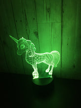 Load image into Gallery viewer, LED light up Unicorn display- 9 colour options with remote! - Laser LLama Designs Ltd