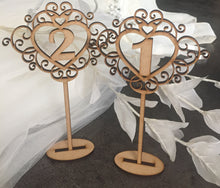 Load image into Gallery viewer, Wedding table numbers - Laser LLama Designs Ltd