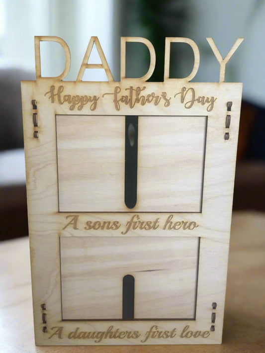 Personalised frame - DOUBLE - Laser LLama Designs Ltd