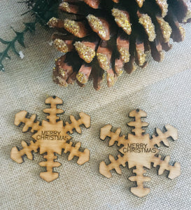 Snowflakes christmas tree/table decorations - Laser LLama Designs Ltd