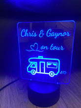 Load image into Gallery viewer, Motor home LED light up display - 9 colours option with remote ! - Laser LLama Designs Ltd