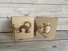 Load image into Gallery viewer, Wooden personalised teacher card - Laser LLama Designs Ltd