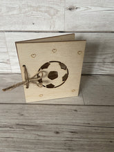 Load image into Gallery viewer, Wooden personalised Father’s Day card -13 designs - Laser LLama Designs Ltd