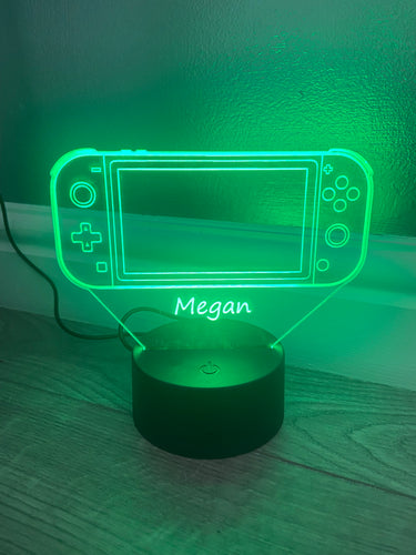 LED light up 3D  SWITCH display. 9 Colour options with remote! - Laser LLama Designs Ltd