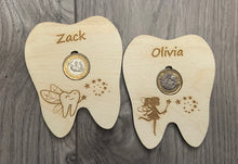 Load image into Gallery viewer, Personalised tooth fairy coin holder - Laser LLama Designs Ltd
