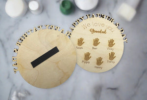 Wooden personalised fridge magnet “Happy Father’s Day “ - Laser LLama Designs Ltd