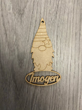 Load image into Gallery viewer, Wooden personalised mdf gonk bauble - Laser LLama Designs Ltd