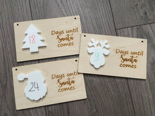 Load image into Gallery viewer, Wooden personalised countdown plaque - Laser LLama Designs Ltd