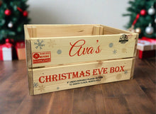 Load image into Gallery viewer, Wooden personalised Christmas crate - do not open - Laser LLama Designs Ltd