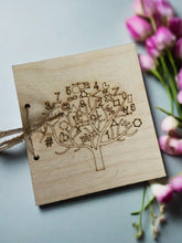 Load image into Gallery viewer, Wooden personalised engraved tree card for teacher - Laser LLama Designs Ltd