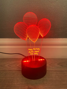 Birthday led light up display- 9 colour options with remote! - Laser LLama Designs Ltd