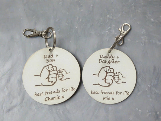 Best friends for life keyring - Laser LLama Designs Ltd
