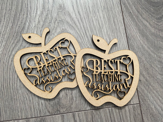 Wooden mdf best ta apple - Laser LLama Designs Ltd
