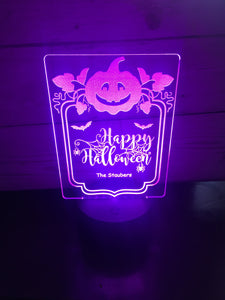 Halloween LED light up display- 9 colour options with remote! - Laser LLama Designs Ltd
