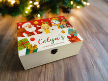 Load image into Gallery viewer, Wooden personalised Santa’s Friends Christmas Eve box - Laser LLama Designs Ltd