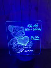 Load image into Gallery viewer, New baby , bear led light up display- 9 colour options with remote! - Laser LLama Designs Ltd