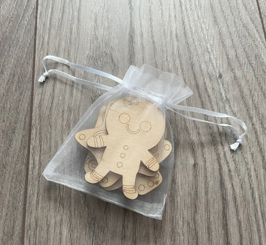 Wooden DIY Christmas activity pack of 4 shapes - Laser LLama Designs Ltd