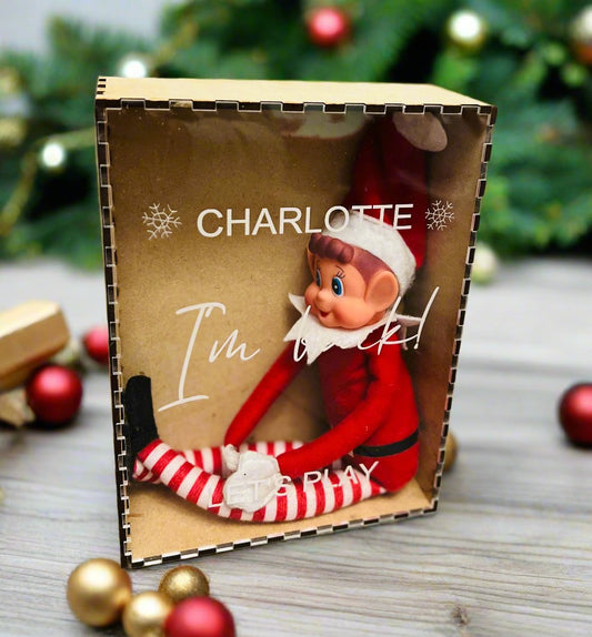 Personalised arrival box for elf - Laser LLama Designs Ltd