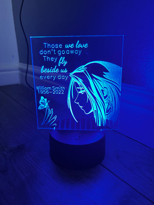 Those we love led light display  ,9 Colour options with remote! - Laser LLama Designs Ltd