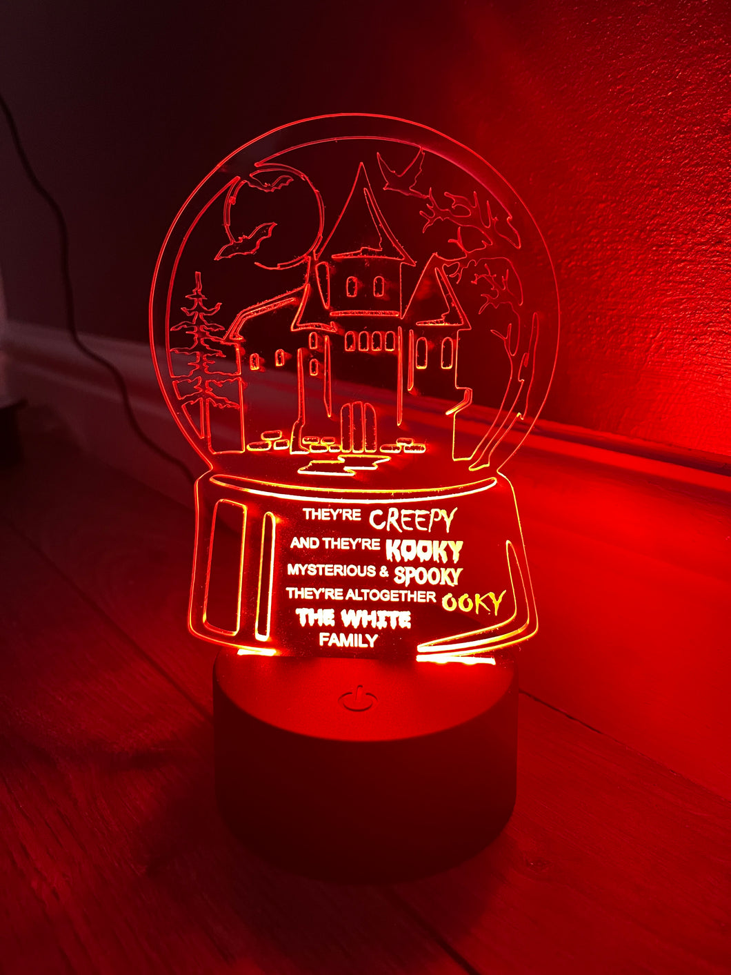 Halloween house LED light up display- 9 colour options with remote! - Laser LLama Designs Ltd