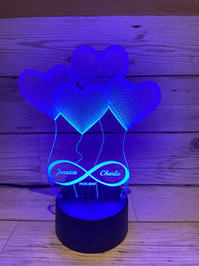 Light up 3D Infinity display. 9 Colour options with remote! - Laser LLama Designs Ltd