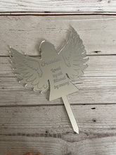 Load image into Gallery viewer, Memorial grave marker angel shape - Laser LLama Designs Ltd