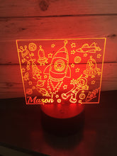 Load image into Gallery viewer, Led light space display. 9 colours and remote control! - Laser LLama Designs Ltd