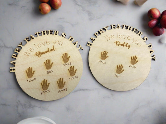 Wooden personalised fridge magnet “Happy Father’s Day “ - Laser LLama Designs Ltd