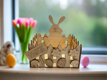 Load image into Gallery viewer, Wooden Easter Bunny Basket - Laser LLama Designs Ltd